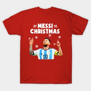 Funny Christmas Messi Christmas T-Shirt